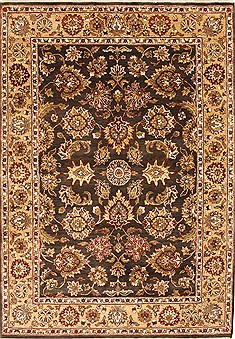 Jaipur Brown Hand Knotted 5'0" X 7'0"  Area Rug 250-28252