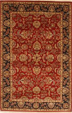 Jaipur Red Hand Knotted 5'11" X 9'1"  Area Rug 250-28254
