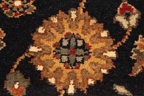 Jaipur Black Hand Knotted 60 X 90 Area Rug 250-28255 Image 11