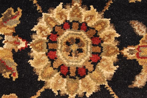 Jaipur Black Hand Knotted 60 X 90 Area Rug 250-28255 Image 12