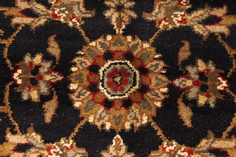Jaipur Black Hand Knotted 60 X 90 Area Rug 250-28255 Image 1