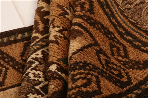 Baluch Brown Hand Knotted 28 X 48 Area Rug 253-28256 Image 2