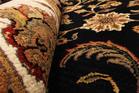 Jaipur Black Hand Knotted 60 X 90 Area Rug 250-28257 Image 7