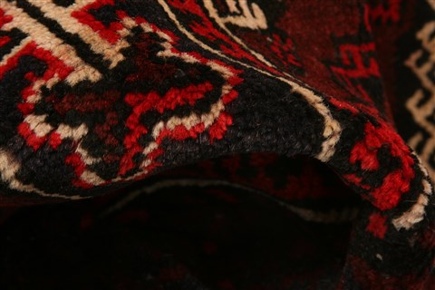 Baluch Red Hand Knotted 30 X 47 Area Rug 253-28258 Image 1