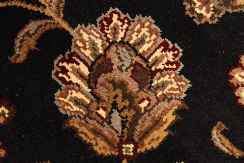 Jaipur Black Hand Knotted 60 X 90 Area Rug 250-28259 Image 10