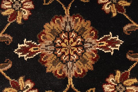 Jaipur Black Hand Knotted 60 X 90 Area Rug 250-28259 Image 1