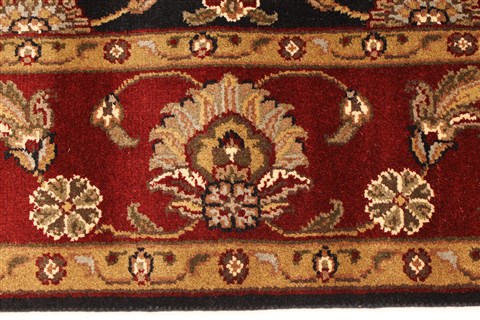 Jaipur Black Hand Knotted 60 X 90 Area Rug 250-28259 Image 2