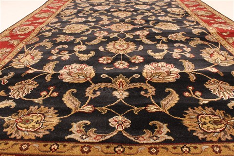 Jaipur Black Hand Knotted 60 X 90 Area Rug 250-28259 Image 3