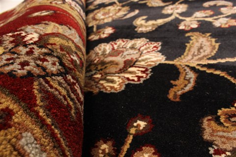 Jaipur Black Hand Knotted 60 X 90 Area Rug 250-28259 Image 6