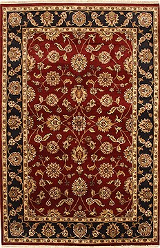 Jaipur Red Hand Knotted 5'11" X 8'10"  Area Rug 250-28263