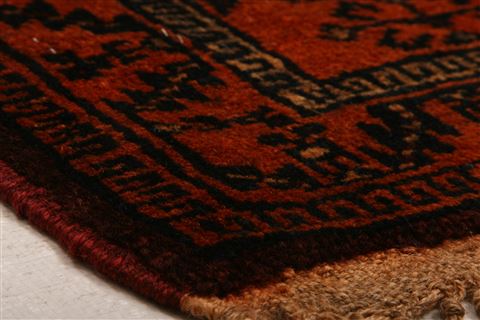 Baluch Red Hand Knotted 30 X 47 Area Rug 253-28266 Image 1