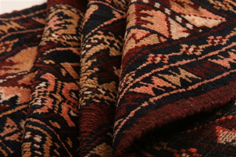 Baluch Orange Hand Knotted 210 X 411 Area Rug 253-28269 Image 2