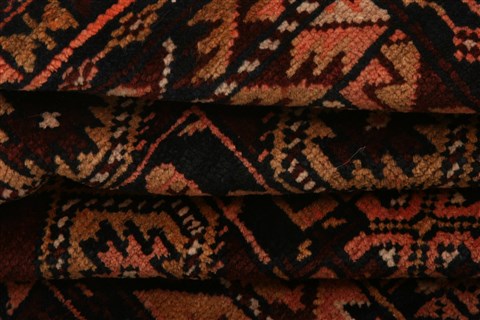 Baluch Orange Hand Knotted 210 X 411 Area Rug 253-28269 Image 3