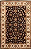Isfahan Black Hand Knotted 511 X 91  Area Rug 250-28271 Thumb 0