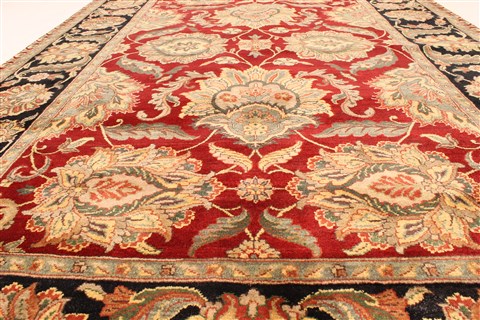 Jaipur Red Hand Knotted 60 X 90 Area Rug 250-28275 Image 3