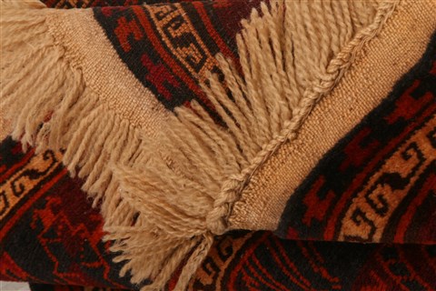 Baluch Red Hand Knotted 28 X 41 Area Rug 253-28276 Image 3