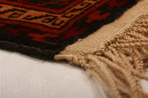 Baluch Red Hand Knotted 28 X 41 Area Rug 253-28276 Image 6