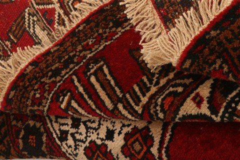 Baluch Red Hand Knotted 31 X 52 Area Rug 253-28279 Image 3