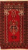 Baluch Red Hand Knotted 31 X 52 Area Rug 253-28279 Thumb 0