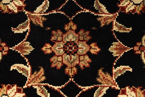 Jaipur Black Hand Knotted 50 X 70 Area Rug 250-28281 Image 1