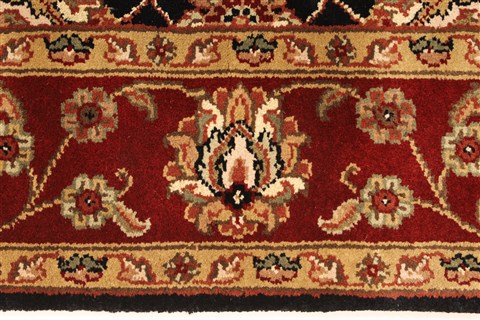 Jaipur Black Hand Knotted 50 X 70 Area Rug 250-28281 Image 2