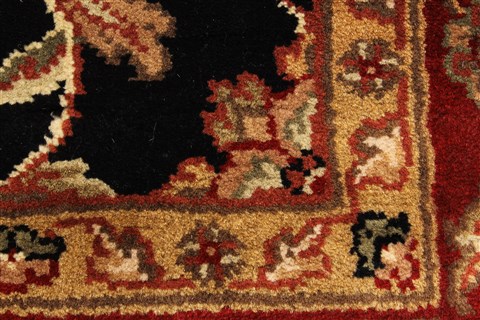 Jaipur Black Hand Knotted 50 X 70 Area Rug 250-28281 Image 9