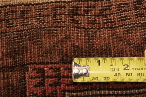 Baluch Brown Hand Knotted 29 X 45 Area Rug 253-28284 Image 4