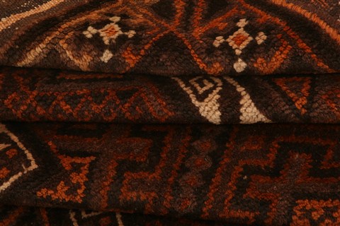 Baluch Brown Hand Knotted 30 X 47 Area Rug 100-28289 Image 3