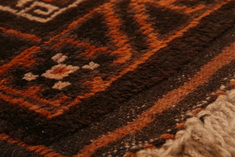 Baluch Brown Hand Knotted 30 X 47 Area Rug 100-28289 Image 5