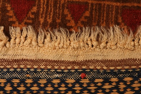 Baluch Red Hand Knotted 210 X 49 Area Rug 253-28292 Image 4