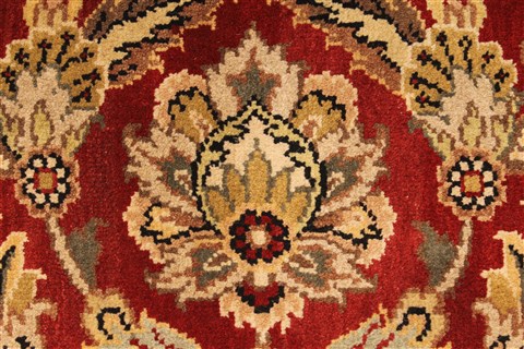 Jaipur Red Round Hand Knotted 60 X 60 Area Rug 250-28293 Image 6
