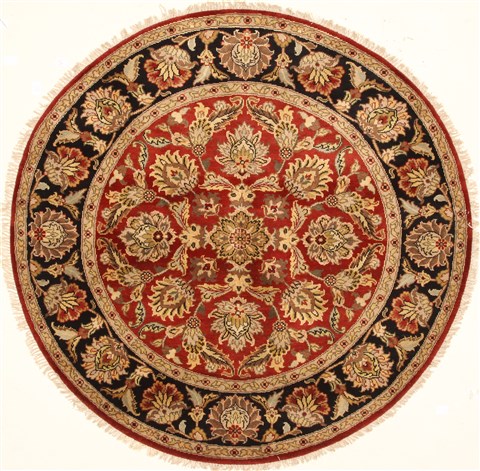 Jaipur Red Round Hand Knotted 60 X 60 Area Rug 250-28293 Image 0