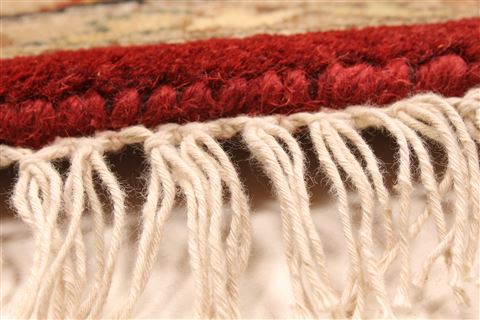 Jaipur Red Round Hand Knotted 60 X 60 Area Rug 250-28295 Image 9