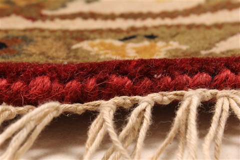 Jaipur Red Round Hand Knotted 60 X 60 Area Rug 250-28296 Image 10