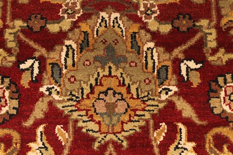Jaipur Red Round Hand Knotted 60 X 60 Area Rug 250-28296 Image 2