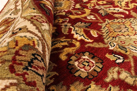 Jaipur Red Round Hand Knotted 60 X 60 Area Rug 250-28296 Image 5