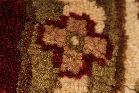 Jaipur Red Round Hand Knotted 60 X 60 Area Rug 250-28296 Image 6