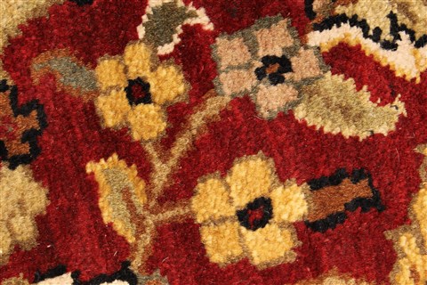 Jaipur Red Round Hand Knotted 60 X 60 Area Rug 250-28296 Image 9