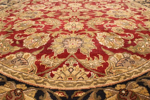Jaipur Beige Round Hand Knotted 70 X 70 Area Rug 250-28297 Image 2