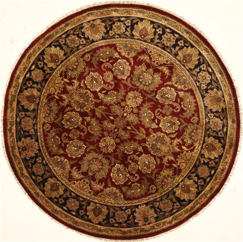 Jaipur Beige Round Hand Knotted 70 X 70 Area Rug 250-28297 Image 0