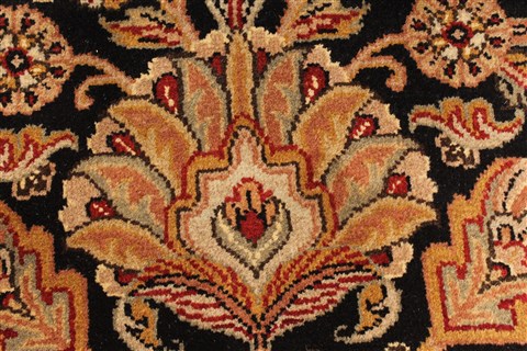 Jaipur Black Round Hand Knotted 70 X 70 Area Rug 250-28298 Image 9