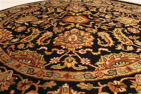 Jaipur Beige Round Hand Knotted 60 X 60 Area Rug 250-28299 Image 2