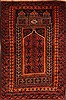 Baluch Red Hand Knotted 29 X 47  Area Rug 253-28300 Thumb 0
