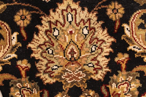 Jaipur Black Round Hand Knotted 60 X 60 Area Rug 250-28301 Image 8