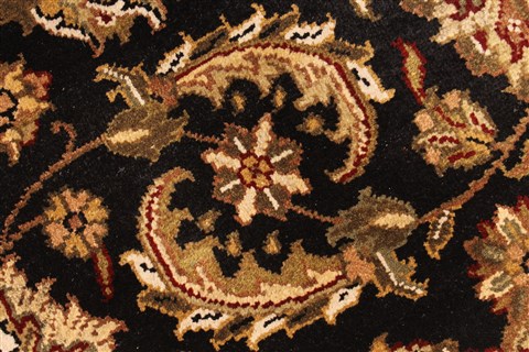 Jaipur Black Round Hand Knotted 60 X 60 Area Rug 250-28301 Image 9