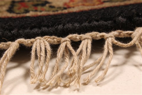 Jaipur Black Round Hand Knotted 60 X 60 Area Rug 250-28306 Image 8