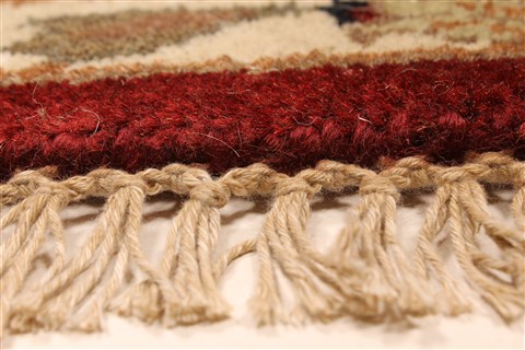 Jaipur Red Round Hand Knotted 59 X 59 Area Rug 250-28307 Image 6