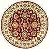 Jaipur Red Round Hand Knotted 59 X 59  Area Rug 250-28307 Thumb 0