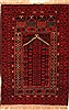 Baluch Red Hand Knotted 30 X 47  Area Rug 100-28308 Thumb 0