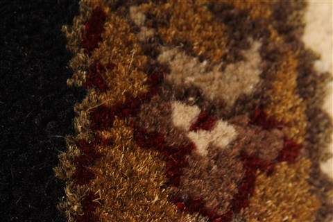 Jaipur Black Round Hand Knotted 60 X 60 Area Rug 250-28309 Image 5